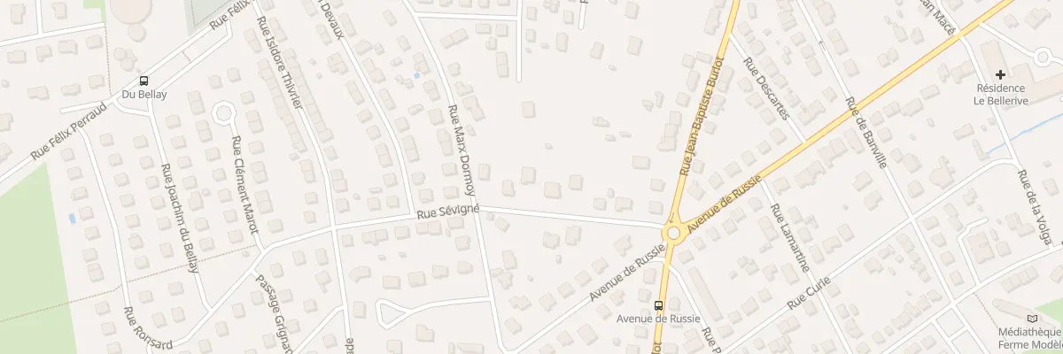 Plan du 9001 Rue Sevigne à Bellerive-sur-Allier