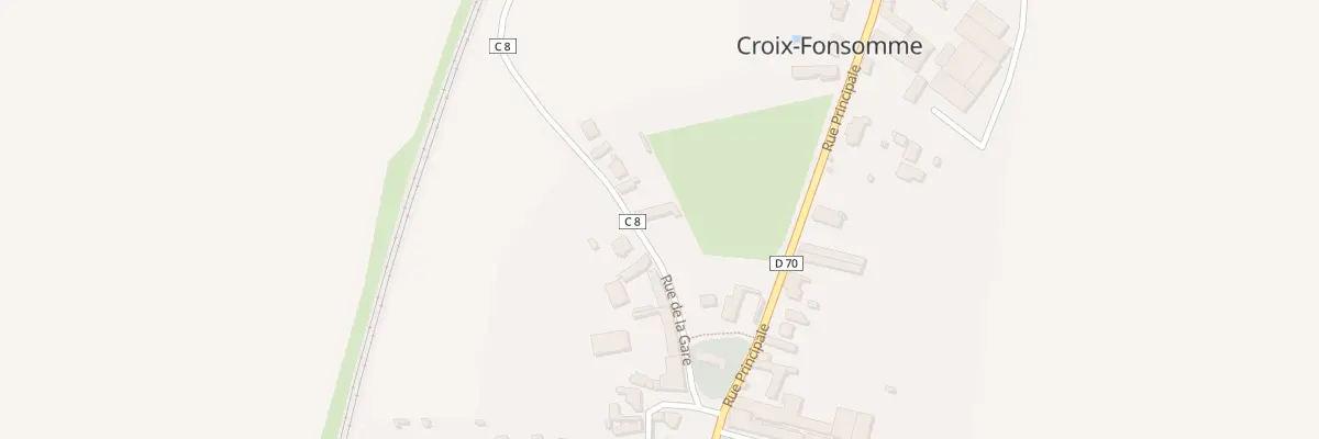 Plan du 6 Rue de la Gare à Croix-Fonsomme