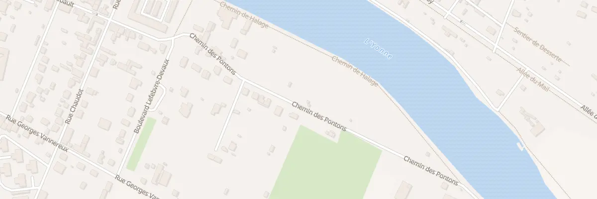 Plan du 25 Che du Ponton à Joigny