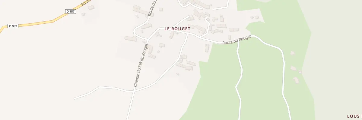 Plan du 5395 Le Rouget à Saint-Alban-sur-Limagnole