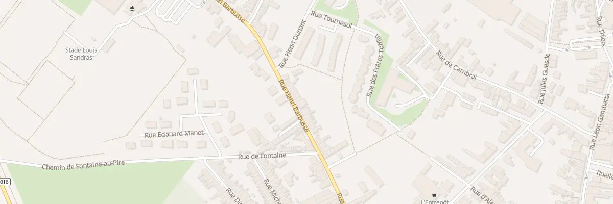 Plan du 200 Rue Henri Barbusse à Caudry
