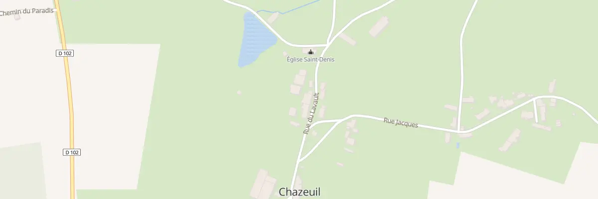 Plan du 3 Rue de Lavault à Chazeuil
