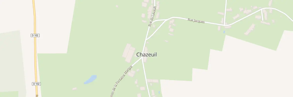 Plan du 1 Rue des Marpoines à Chazeuil