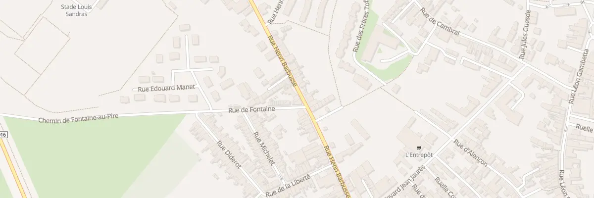 Plan du 187 Rue Henri Barbusse à Caudry