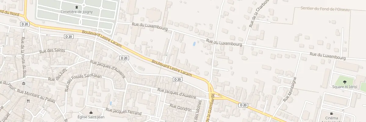 Plan du 37 Bd Lésiré Lacam à Joigny