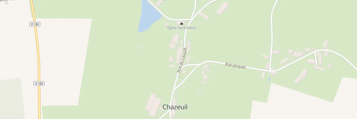 Plan du 1 Rue de Lavault à Chazeuil