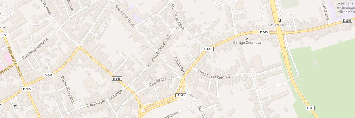 Plan du 7 Rue P E Casanova 5 Coron Bera à Denain
