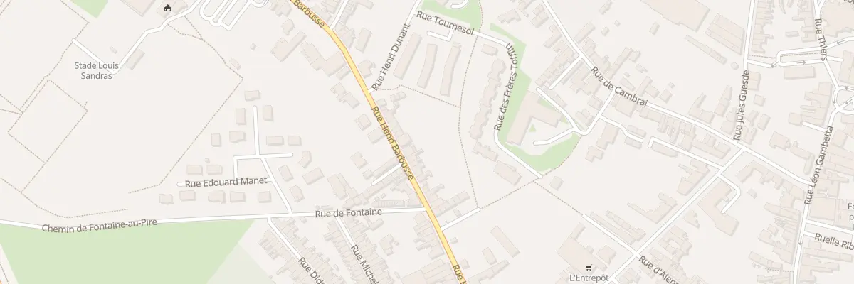 Plan du 198 Rue Henri Barbusse à Caudry