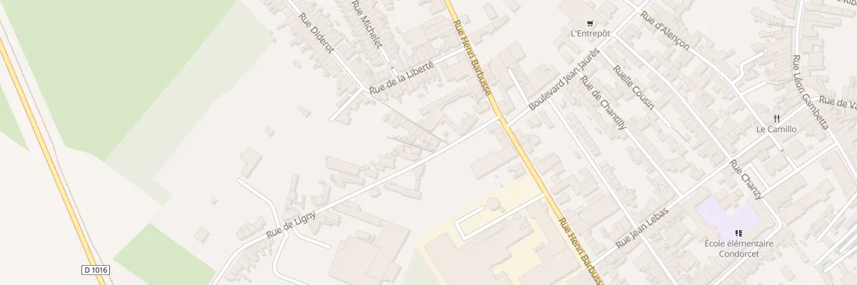 Plan du 16 Rue de Ligny à Caudry