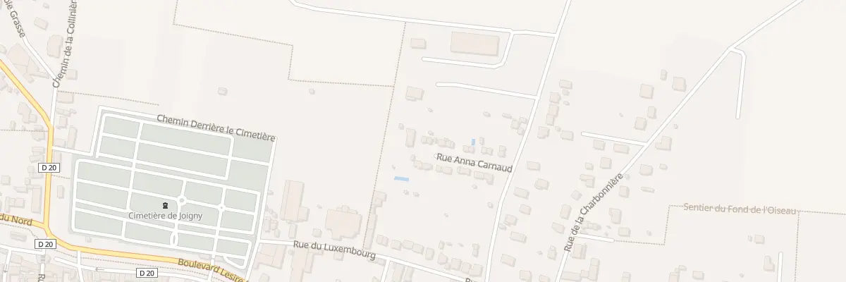 Plan du 22 Rue Anna Carnaud à Joigny
