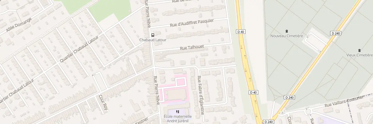 Plan du 6 Rue Rouget de l’Isle à Denain