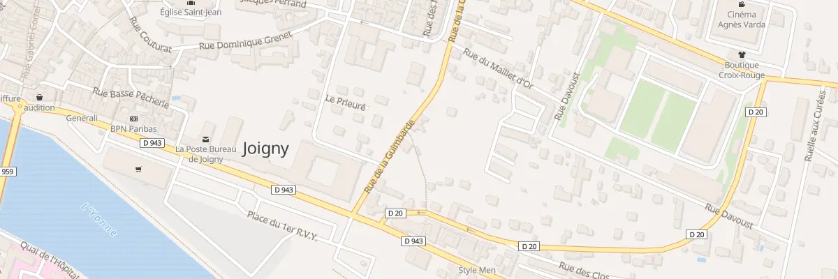 Plan du 10 Rue de la Guimbarde à Joigny