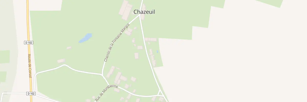 Plan du 9 Rue des Marpoines à Chazeuil