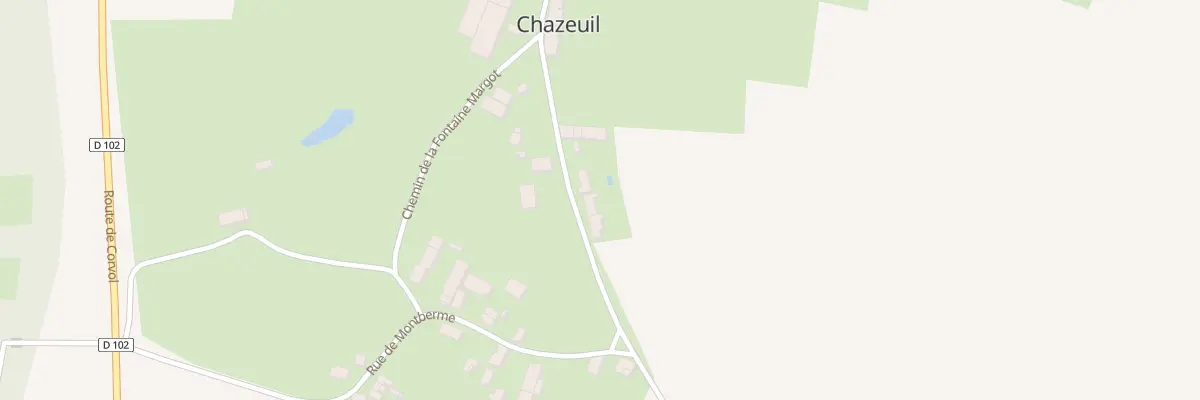 Plan du 11 Rue des Marpoines à Chazeuil