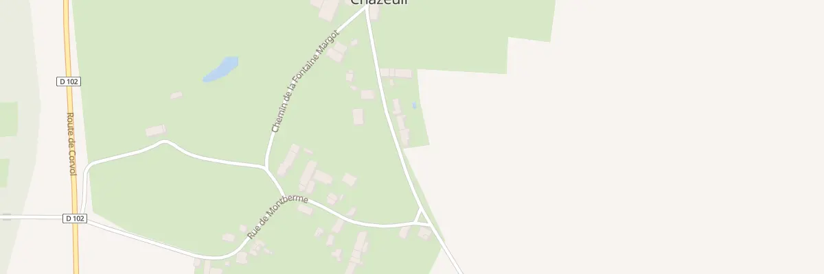 Plan du 13 Rue des Marpoines à Chazeuil