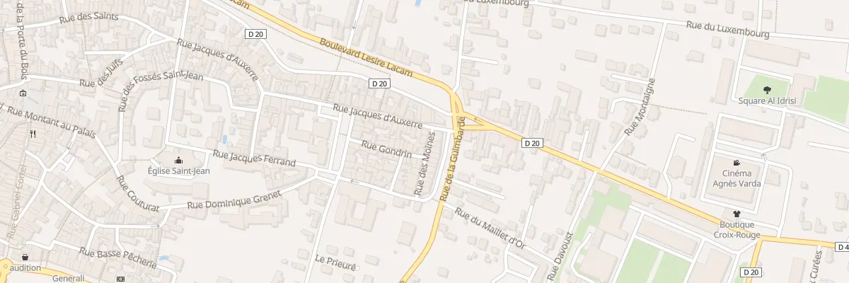 Plan du 31 Rue des Moines à Joigny
