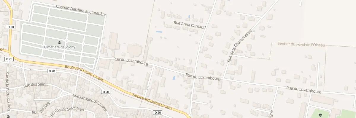 Plan du 23 Rue du Luxembourg à Joigny
