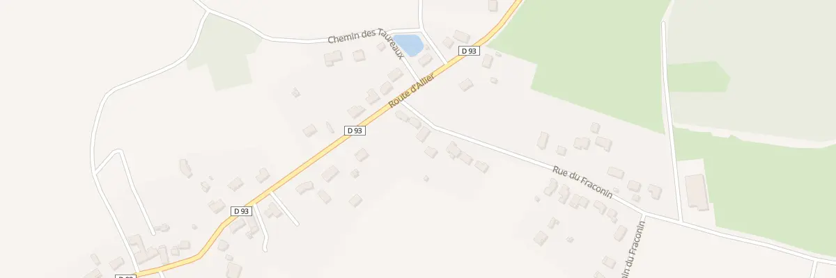 Plan du 2 Rue du Fraconin - Les Places à Saint-Sylvestre-Pragoulin