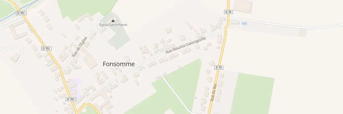 Plan du 24 Rue Maurice Dalongeville à Fonsomme