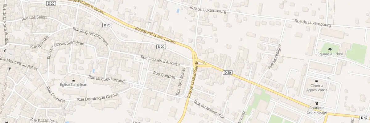 Plan du 105 Rue Jacques d’Auxerre à Joigny