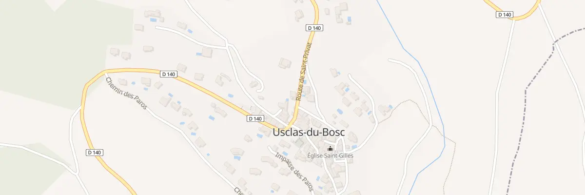 Plan du 1 Rte de Saint Privat à Usclas-du-Bosc
