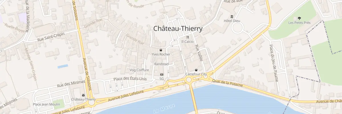 Plan du 7 Rue Drugeon Lecart à Château-Thierry