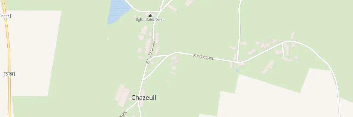 Plan du 6 Rue Jacques à Chazeuil