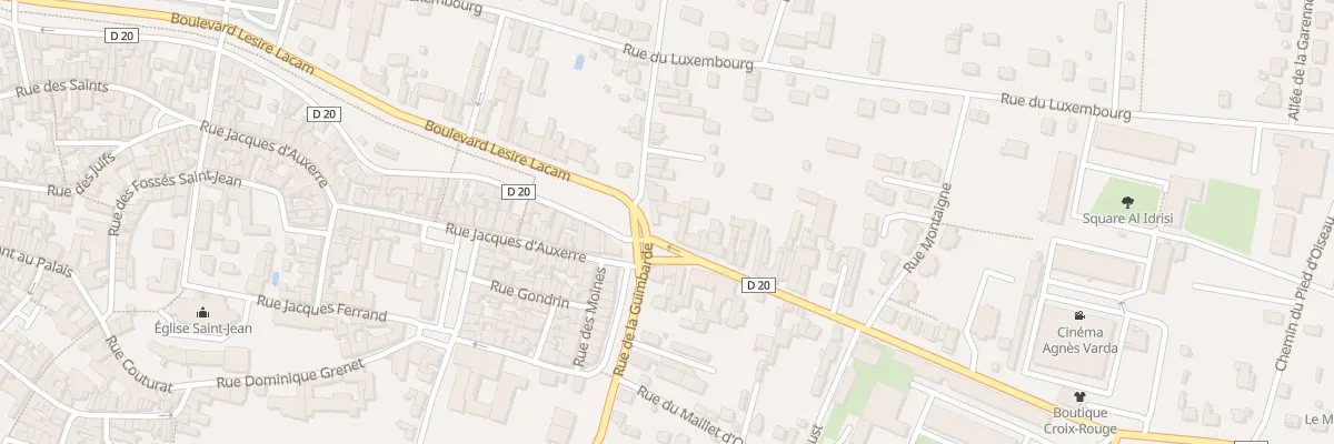 Plan du 53 Bd Lésiré Lacam à Joigny