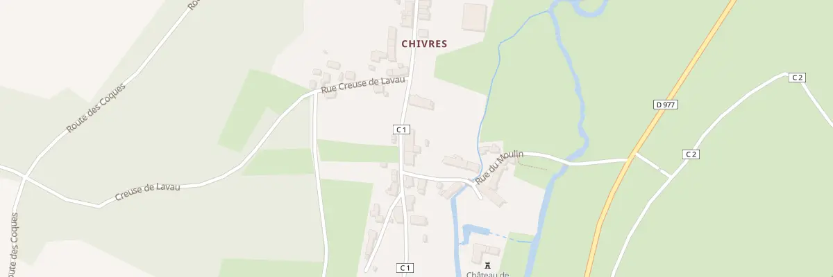 Plan du 97 Rte des Écoles à Courcelles
