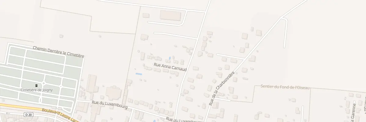 Plan du 2 Rue Anna Carnaud à Joigny