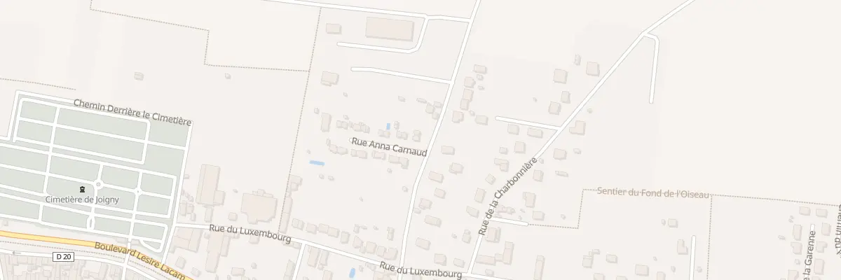 Plan du 4 Rue Anna Carnaud à Joigny