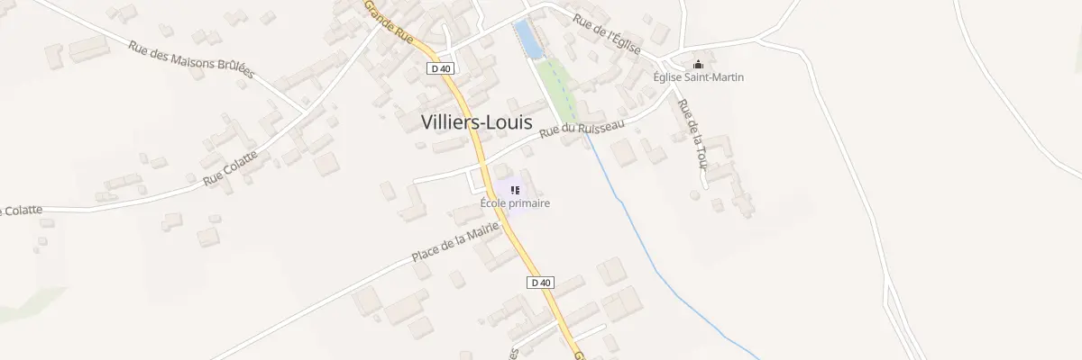 Plan du 2 Rue du Ruisseau à Villiers-Louis
