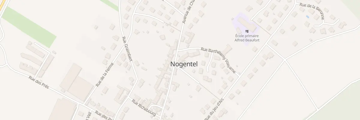 Plan du 7 Av de la Libération à Nogentel