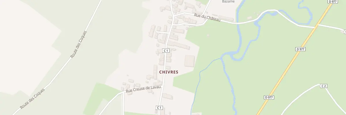 Plan du 100 Chivres à Courcelles