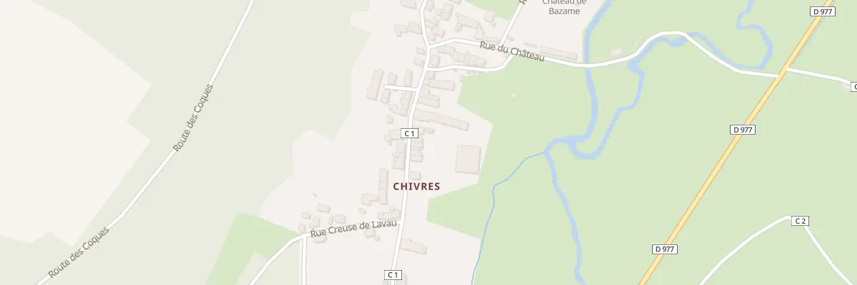 Plan du 101 Chivres à Courcelles