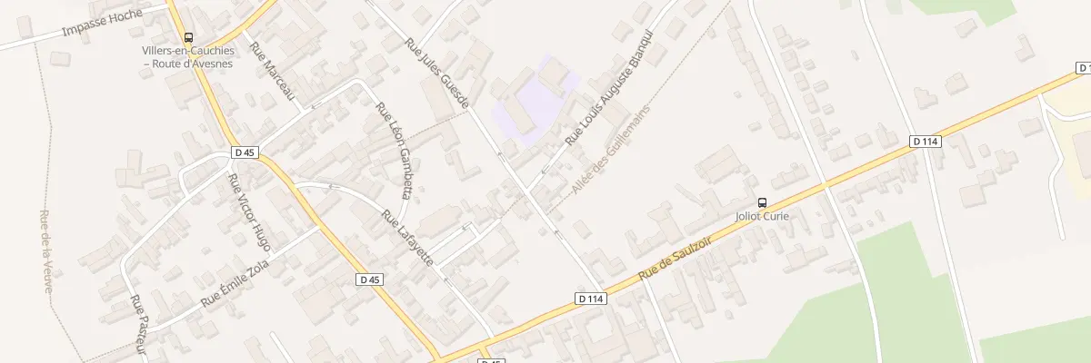 Plan du 6 Rue Jules Guesde à Villers-en-Cauchies