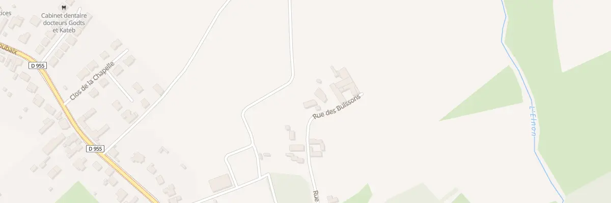 Plan du 281 Rue des Buissons à Lecelles