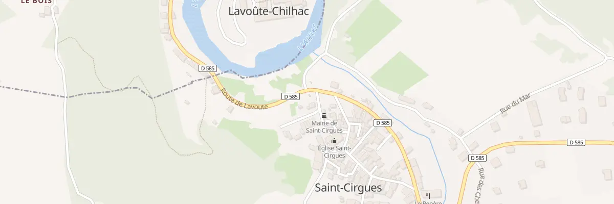 Plan du 9001 Le Bourg à Saint-Cirgues