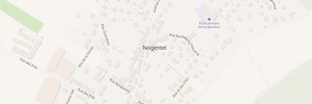 Plan du 1 Sen du Marais à Nogentel
