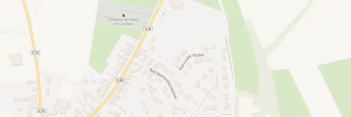 Plan du 22 Rue Louise Thuliez à Villers-en-Cauchies