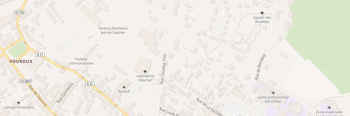 Plan du 11 Rue Claudius Tury à Varennes-sur-Allier