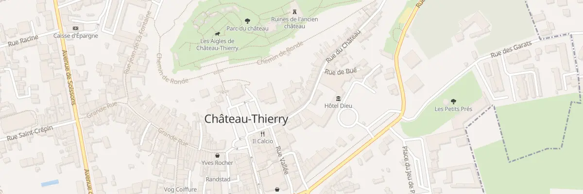 Plan du 12 Rue du Château à Château-Thierry