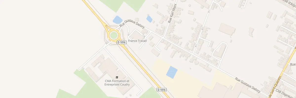 Plan du 107 Rue Gustave Delory à Caudry