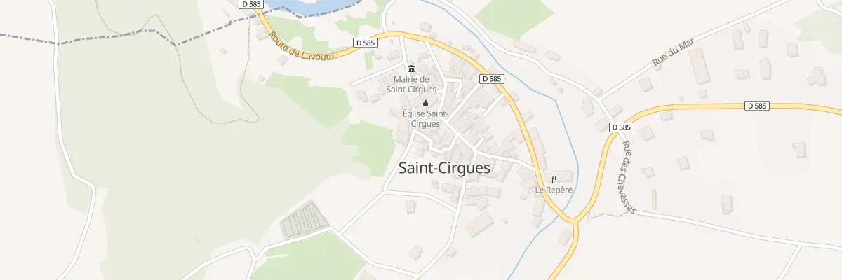 Plan du 5011 Le Bourg à Saint-Cirgues