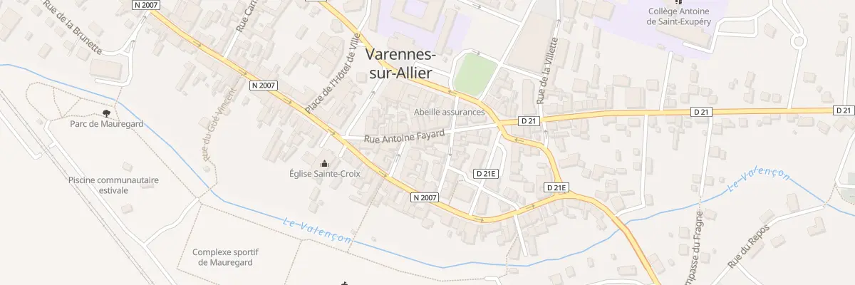 Plan du 15 Rue Antoine Fayard à Varennes-sur-Allier