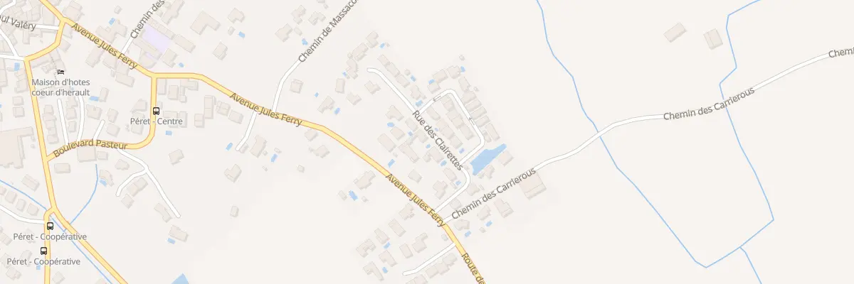 Plan du 5 Rue de la Clairette à Péret