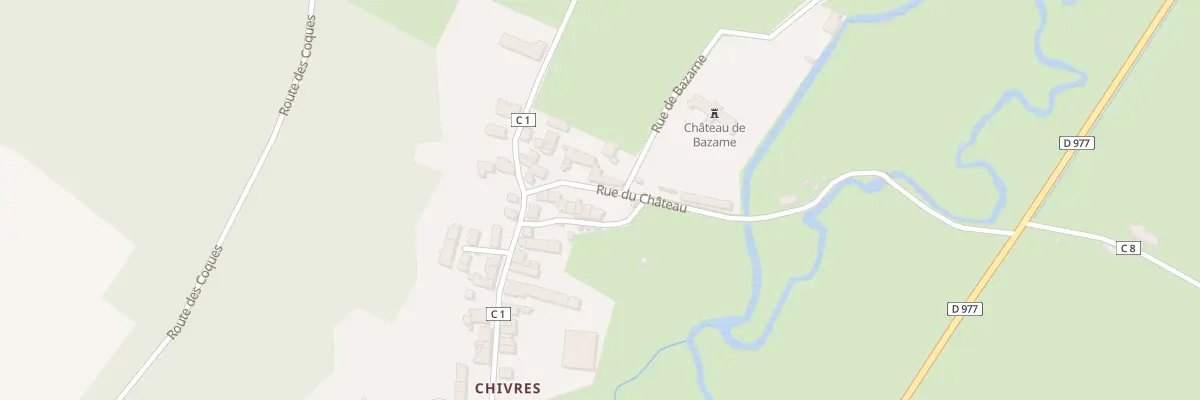 Plan du 113 Chivres à Courcelles