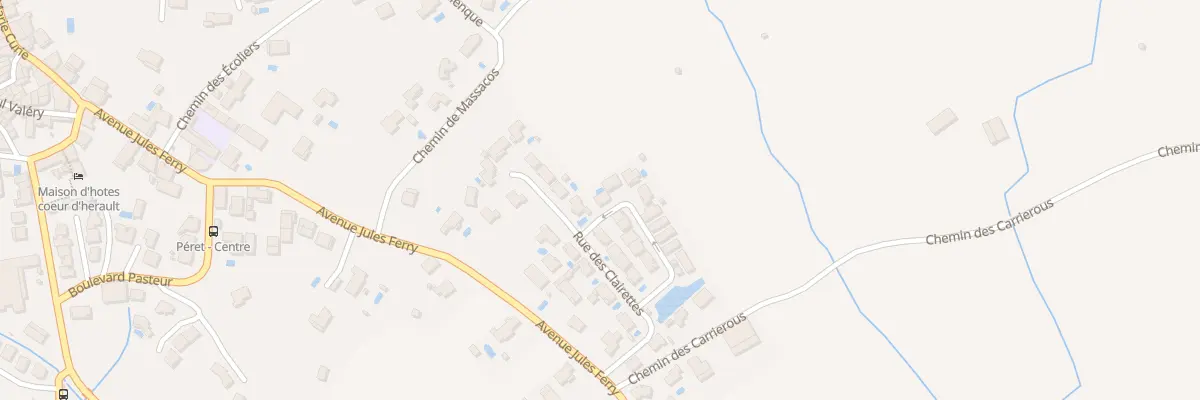 Plan du 1 Rue du Grenache à Péret