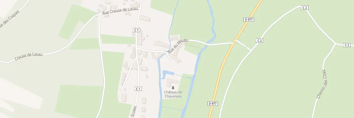 Plan du 89 Chivres à Courcelles