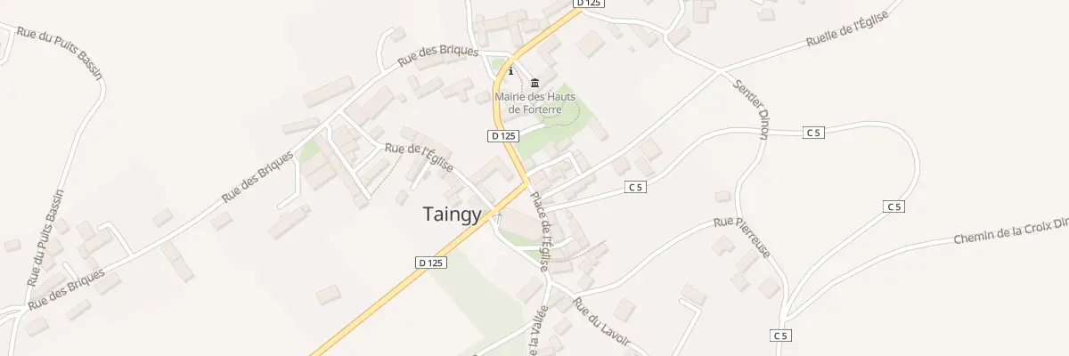 Plan du 11 Pl de l’Eglise Taingy aux Hauts de Forterre
